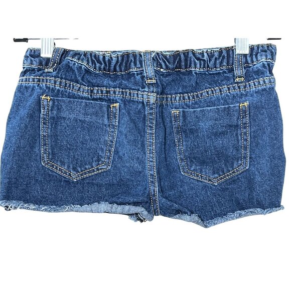 Hayden Girls Denim Shorts 11/12 Patchwork Boho Cut Offs Blue Jean Summer - Picture 2 of 6